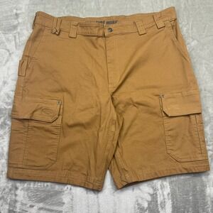 Duluth Trading Co. Flex‎ Fire Hose Cargo Shorts Relaxed Fit Brown Sz 42 Fits 40"